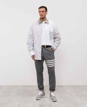 Thom Browne Серая рубашка MWL381FF0313