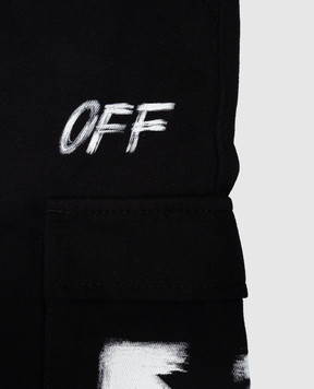 Off-White Дитяча чорна спідниця-карго 44GCY001F26F001