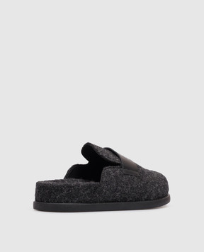 Maison Margiela MM6 Дитячі сірі мюлі з вовни 838713640