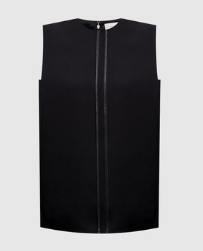 Loulou de Saison Черный топ ADELI с эффектом изнанки ADELI