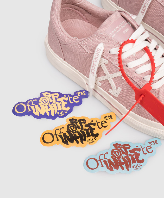 Off-White Розовые кроссовки Vulcanized OWIA288S26FAB001 изображение 5