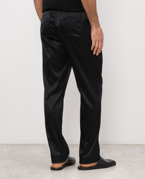 Tom Ford Чорні піжамні штани із шовку T4H201010