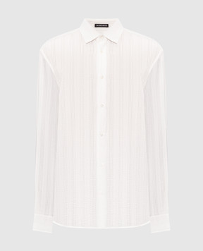 Ann Demeulemeester Біла сорочка Andre у візерунок B0010522FA752