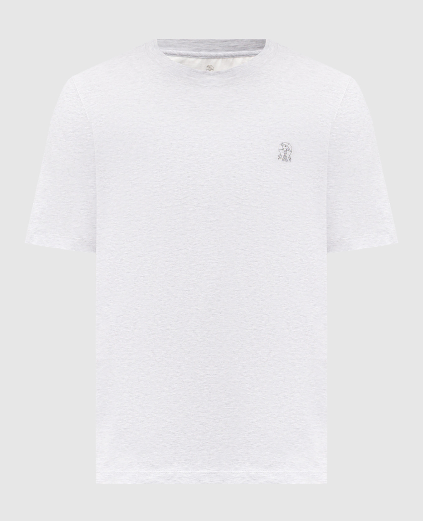 Футболка серого цвета с эмблемой