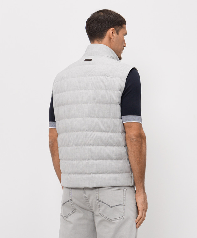 Peserico Серый пуховой жилет R535751941G изображение 4