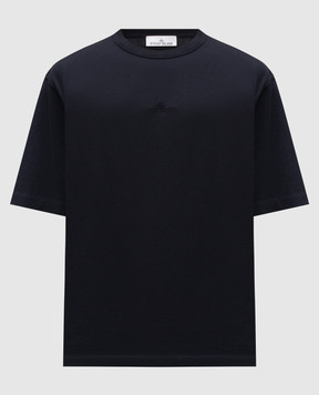 Stone Island Синя футболка з вишивкою логотипа K2S152100035S0050