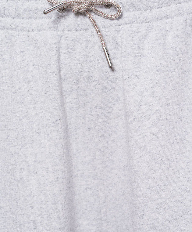 Alexander Wang Серые меланжевые утепленные спортивные штаны 1CC2264040 изображение 5