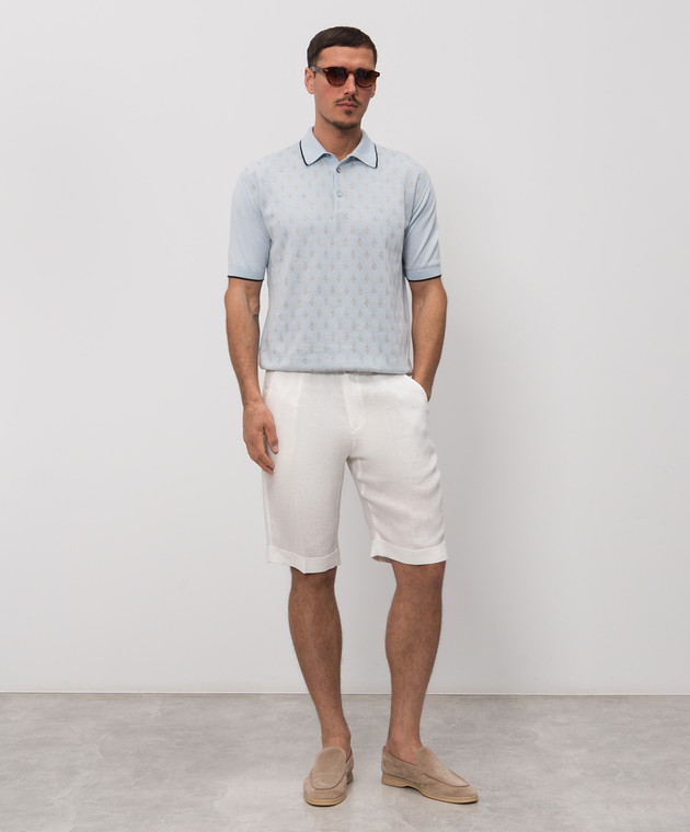 Cashmere&Whiskey Белые шорты из льна 0255500638 изображение 2