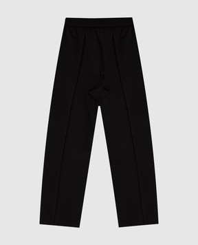 Balmain Дитячі чорні спортивні штани з вишивкою логотипа BX6S00J03711214