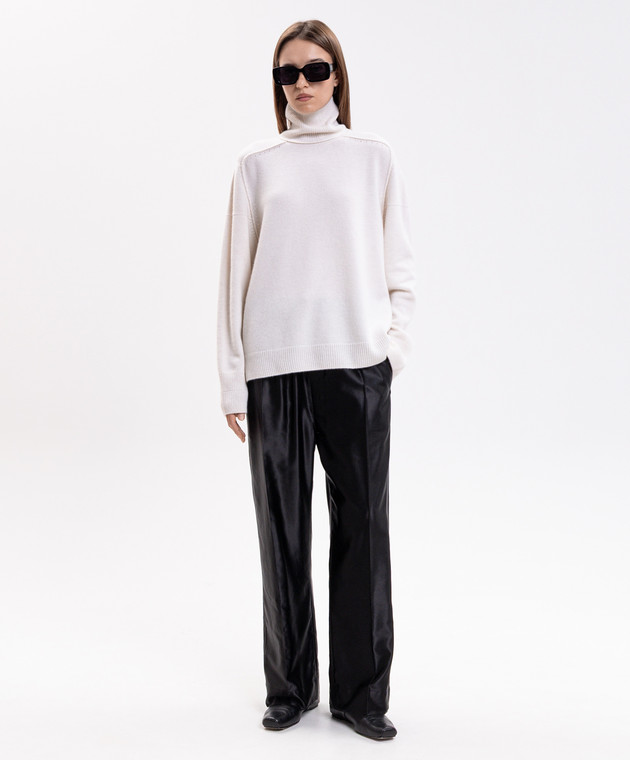 Carven Чорні штани з шовком 6261K21281 зображення 2