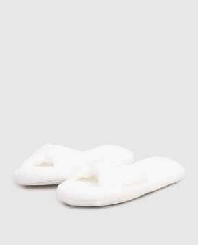 Hamam Білі махрові домашні капці PERA PERASLIPPERSFORHER
