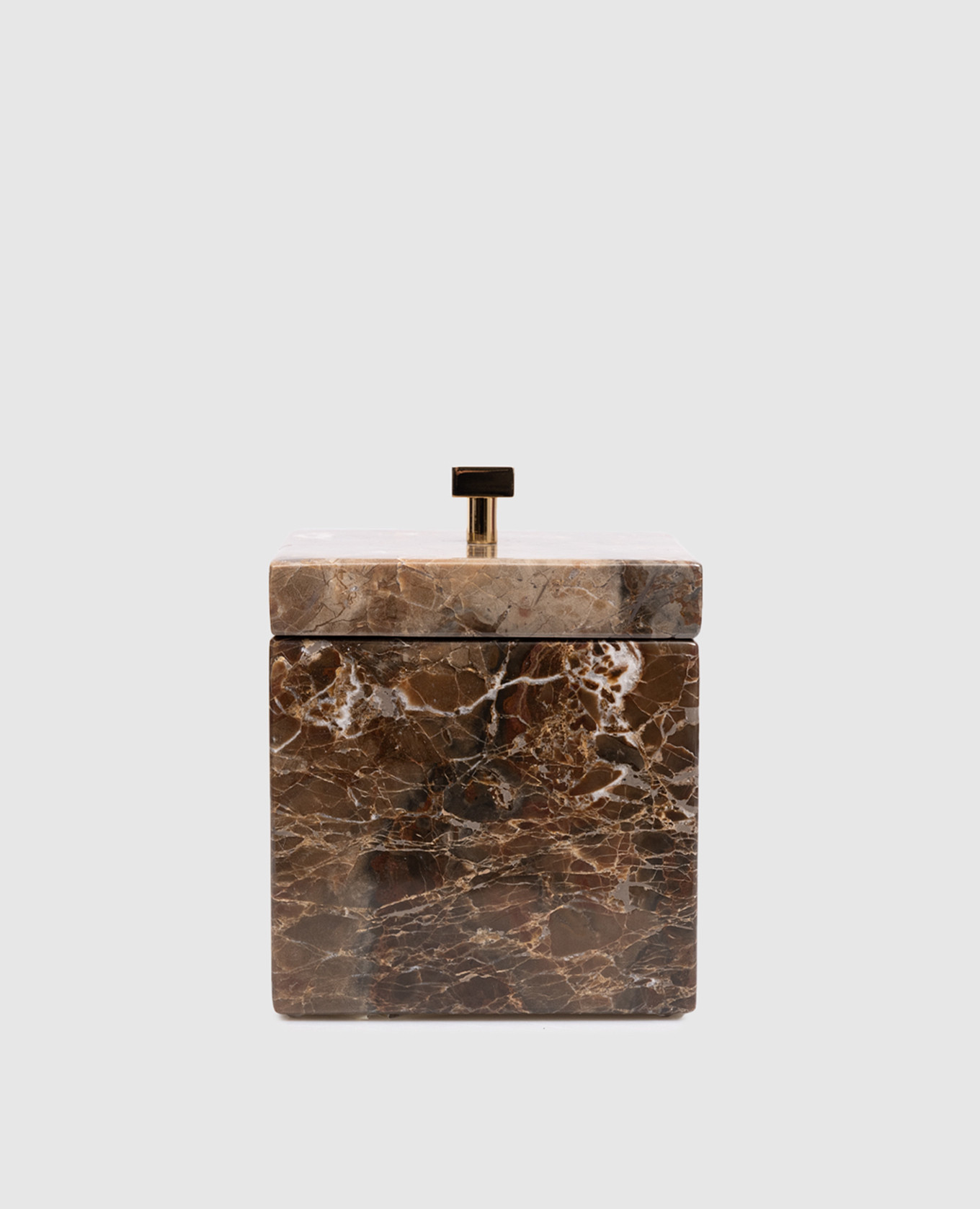 

Коричневый органайзер для ватных дисков и палочек Palace из марсмура, Аксессуары для ванной