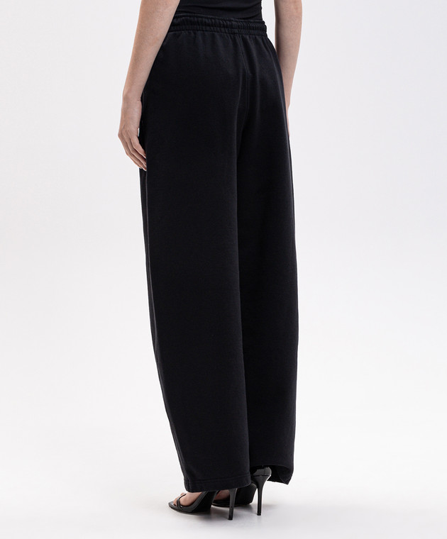 Alexander Wang Черные спортивные брюки с кристаллами 1CC2264040 изображение 4