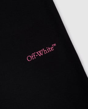 Off-White Дитячі чорні легінси з принтом логотипа 44GCD003F5J001
