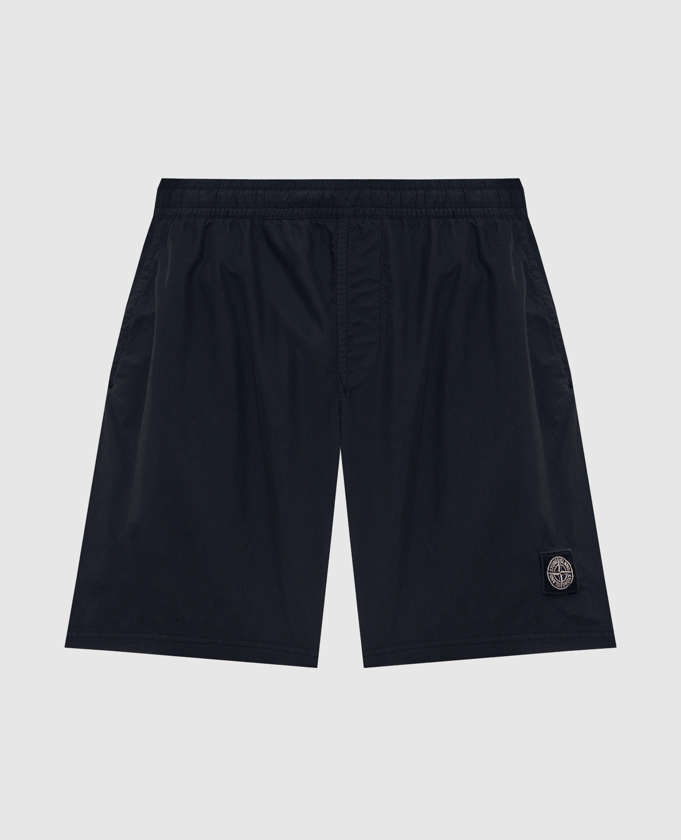 Темно-синие шорты для плавания с нашивкой эмблемы