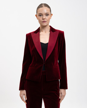 Max Mara Червоний оксамитовий жакет Eolie EOLIE
