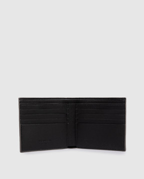 Alexander McQueen Сіре шкіряне портмоне Bifold 8361471AAWE