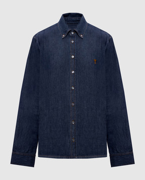 Ami Paris Синя джинсова сорочка USH786DE0123