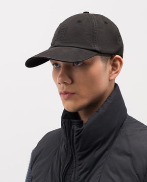 Stone Island Черная кепка с вышивкой логотипа L1S159100002S0106