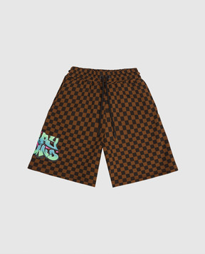 Sprayground Дитячі коричневі шорти Catch Bear SPY1394E