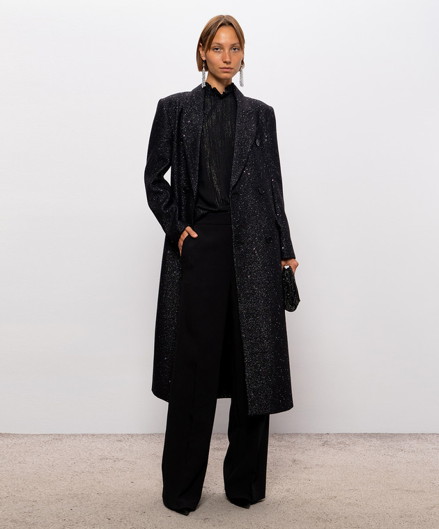 Twinset Чорна блуза з шовком 262TT2210 зображення 2