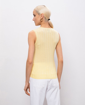 Allude Жовтий топ з вовни 26264028