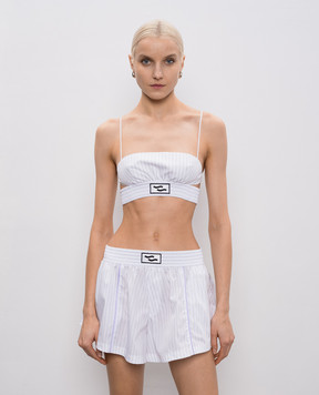 SSHEENA Белый топ Timido в полоску 26SSTIMIDOTS26003