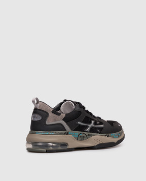Premiata Черные комбинированные кроссовки Drake DRAKE