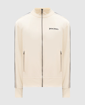 Palm Angels Спортивная куртка цвета айвори с вышивкой логотипа PMBD058S26FAB001