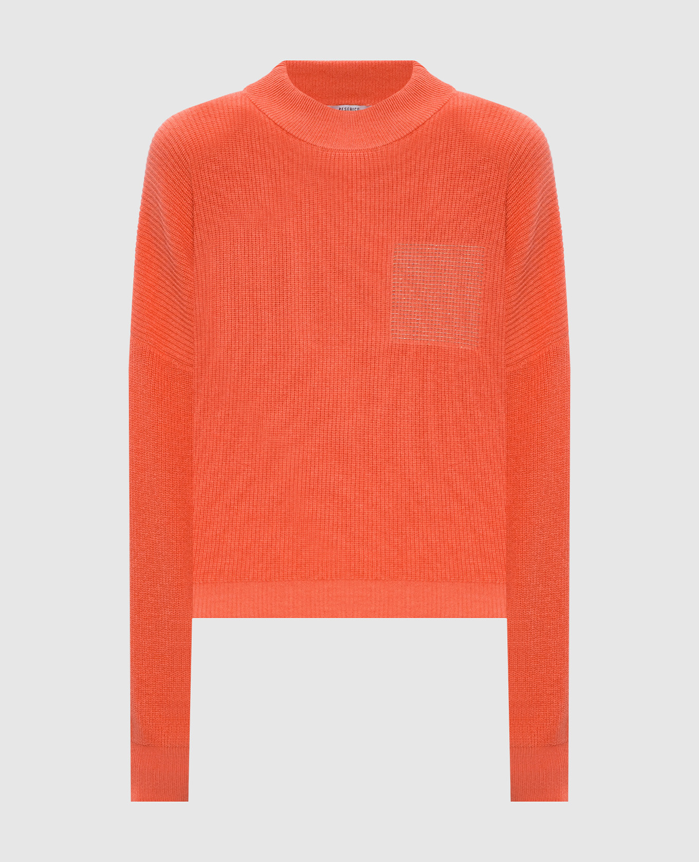 Розовый джемпер из шерсти, шелка и кашемира