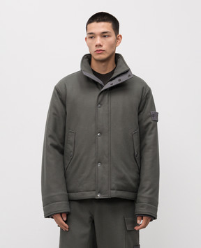 Stone Island Серая куртка с шерстью K2S154100070S0F24