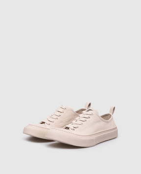 Ann Demeulemeester Бежеві замшеві кеди Halli з логотипом B0014076LT199