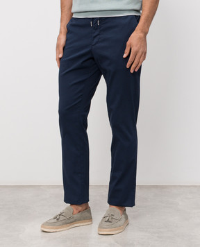 Castangia dal 1850 Сині штани з шовком GDPCA101S26