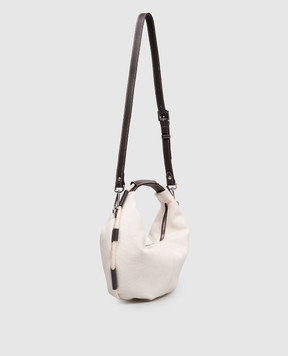 Peserico Сумка-хобо цвета айвори S38384C0CC832