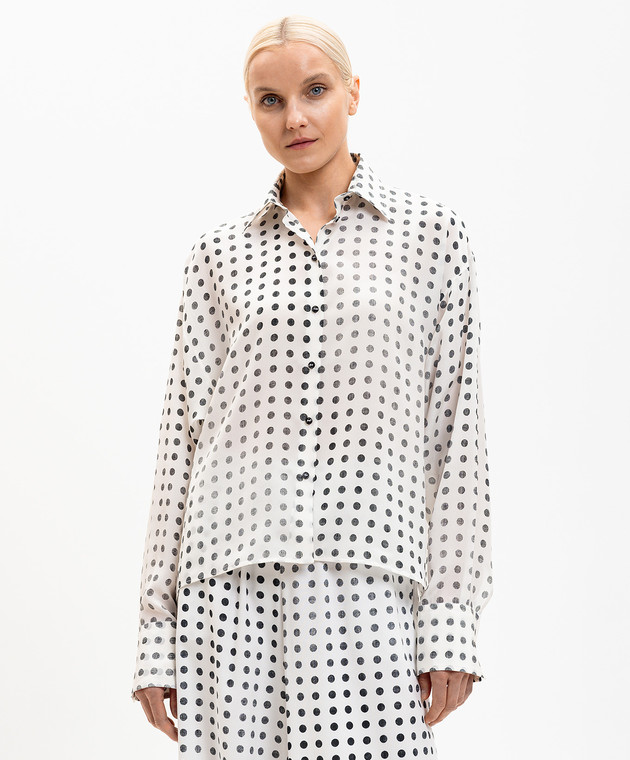 Ermanno Scervino Блуза із шовку в горох D482K751XSQ зображення 3