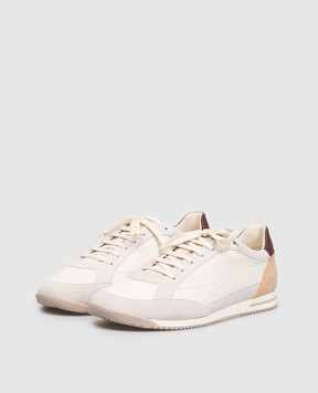 Brunello Cucinelli Кросівки кольору айворі зі шкіри оленя MZUKOKA348