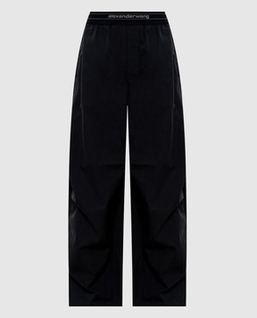 Alexander Wang Чорні штани з логотипом 1WC4254924