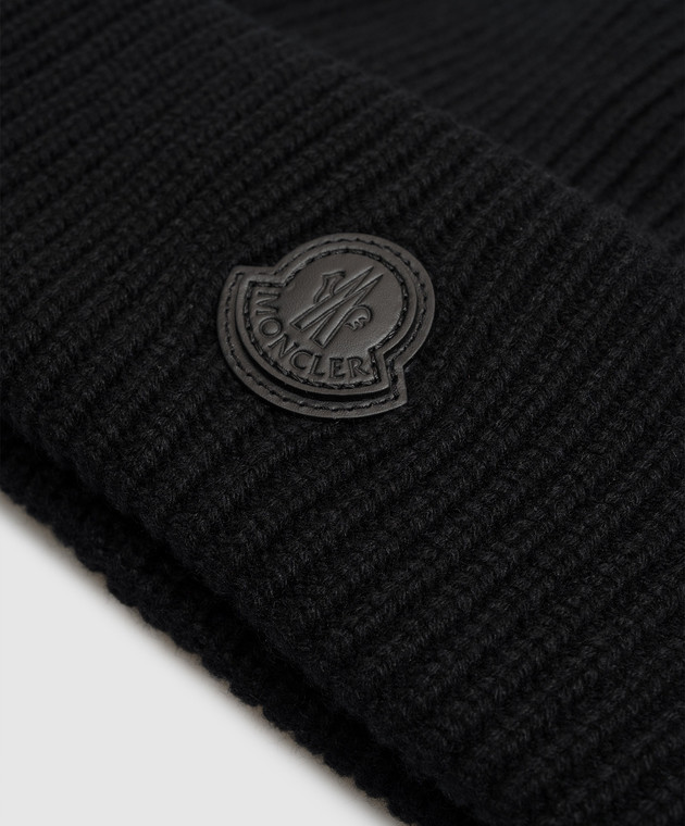 Moncler Черная шапка из кашемира L20913B00085M1223 изображение 4