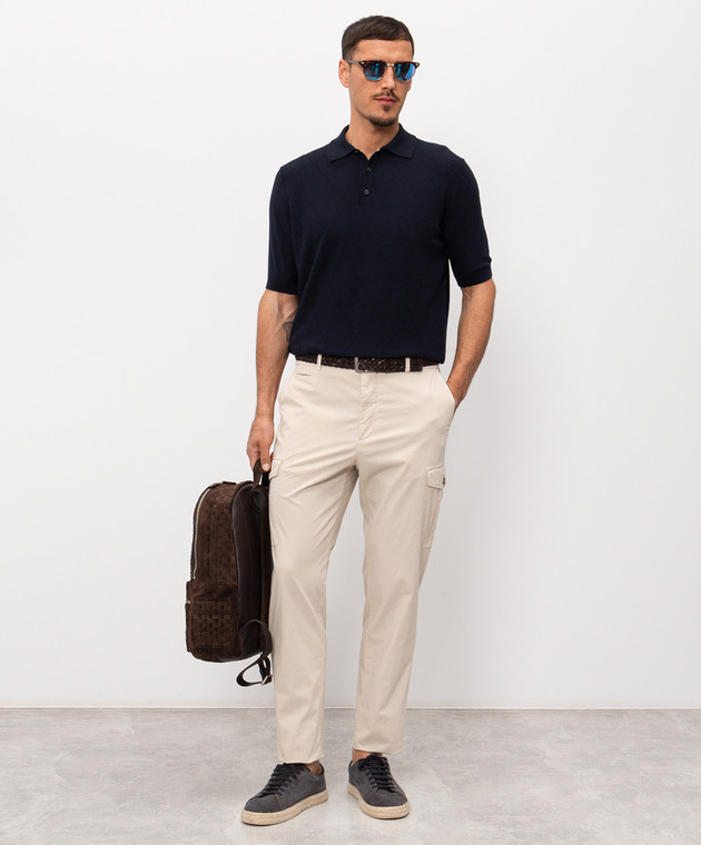 Peserico Бежевые карго с нашивкой логотипа R54727T23D00800 изображение 2