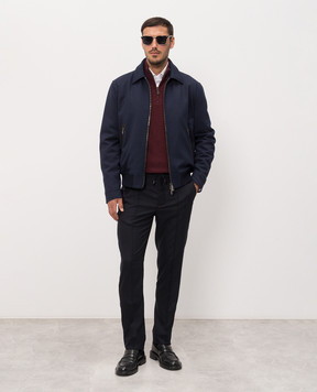 ISAIA Бордовый джемпер из кашемира MG8493YP003