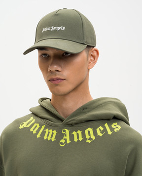 Palm Angels Кепка кольору хакі з вишивкою логотипа PMLB104S26FAB005I