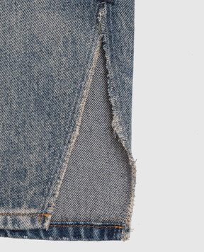 Maison Margiela MM6 Дитячі сині джинси з ефектом потертості M60452MM08D
