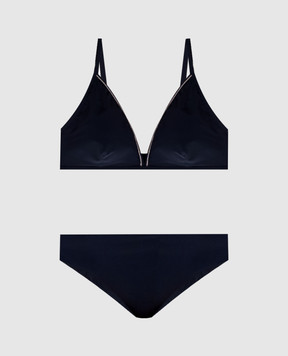 Peserico Синий купальник с цепочкой мониль S11022C0CC337