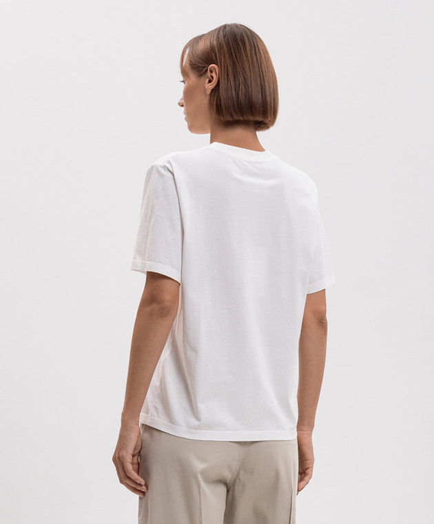 Maison Margiela MM6 Белая футболка с принтом логотипа S52GC0368M20258 изображение 4