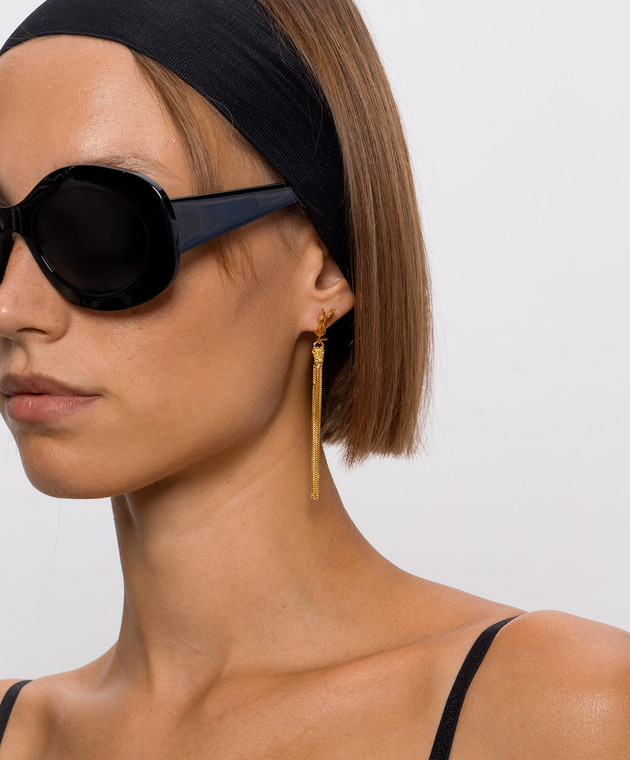 Saint Laurent сережки CASSANDRE з ланцюжками 803195Y1500 зображення 2