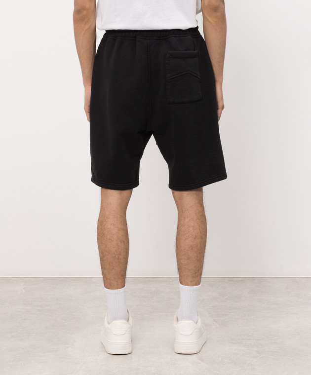 Rhude Черные шорты с вышивкой логотипа RHSS26SH03012 изображение 4
