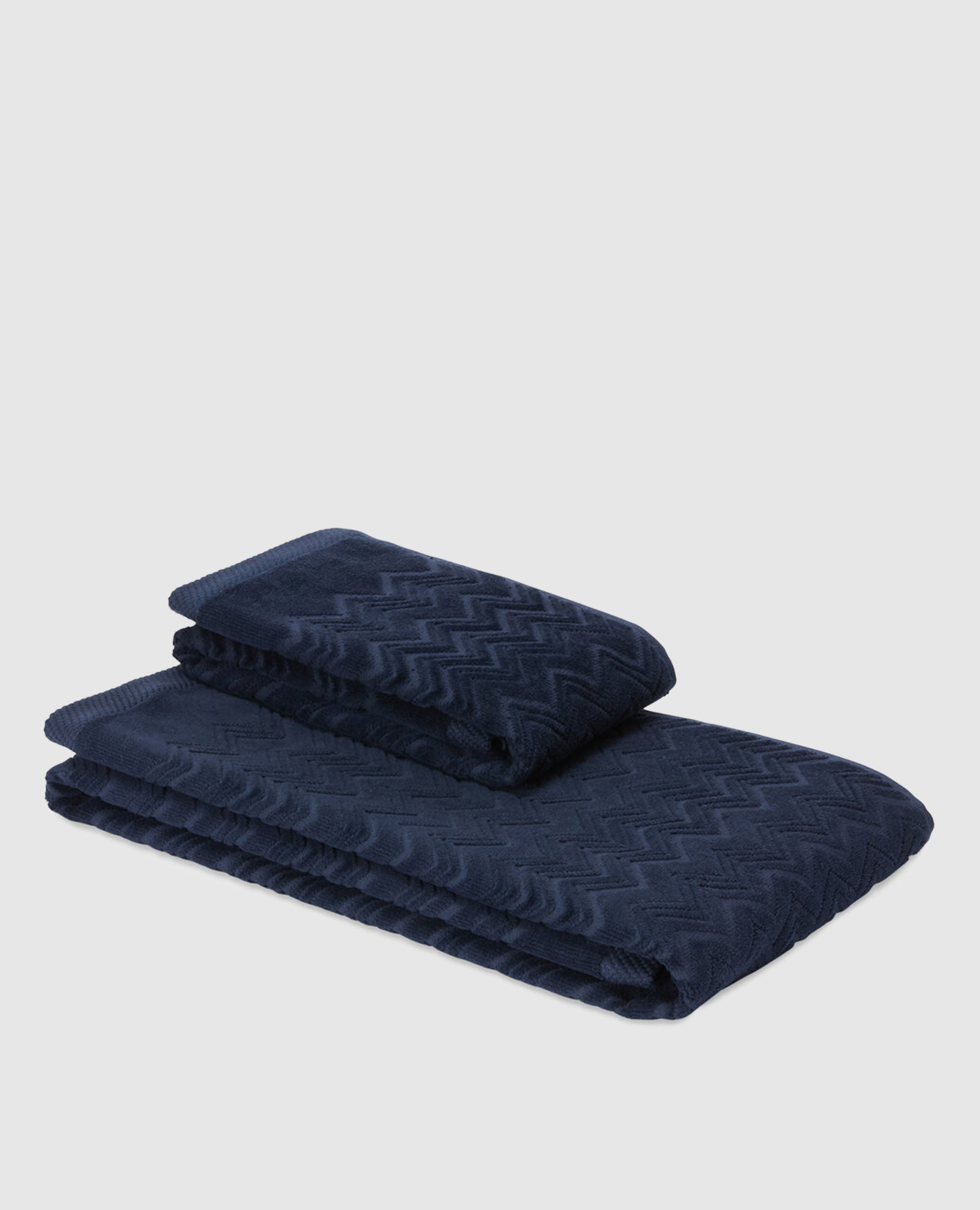 Набор синих махровых полотенец Chalk 2 шт