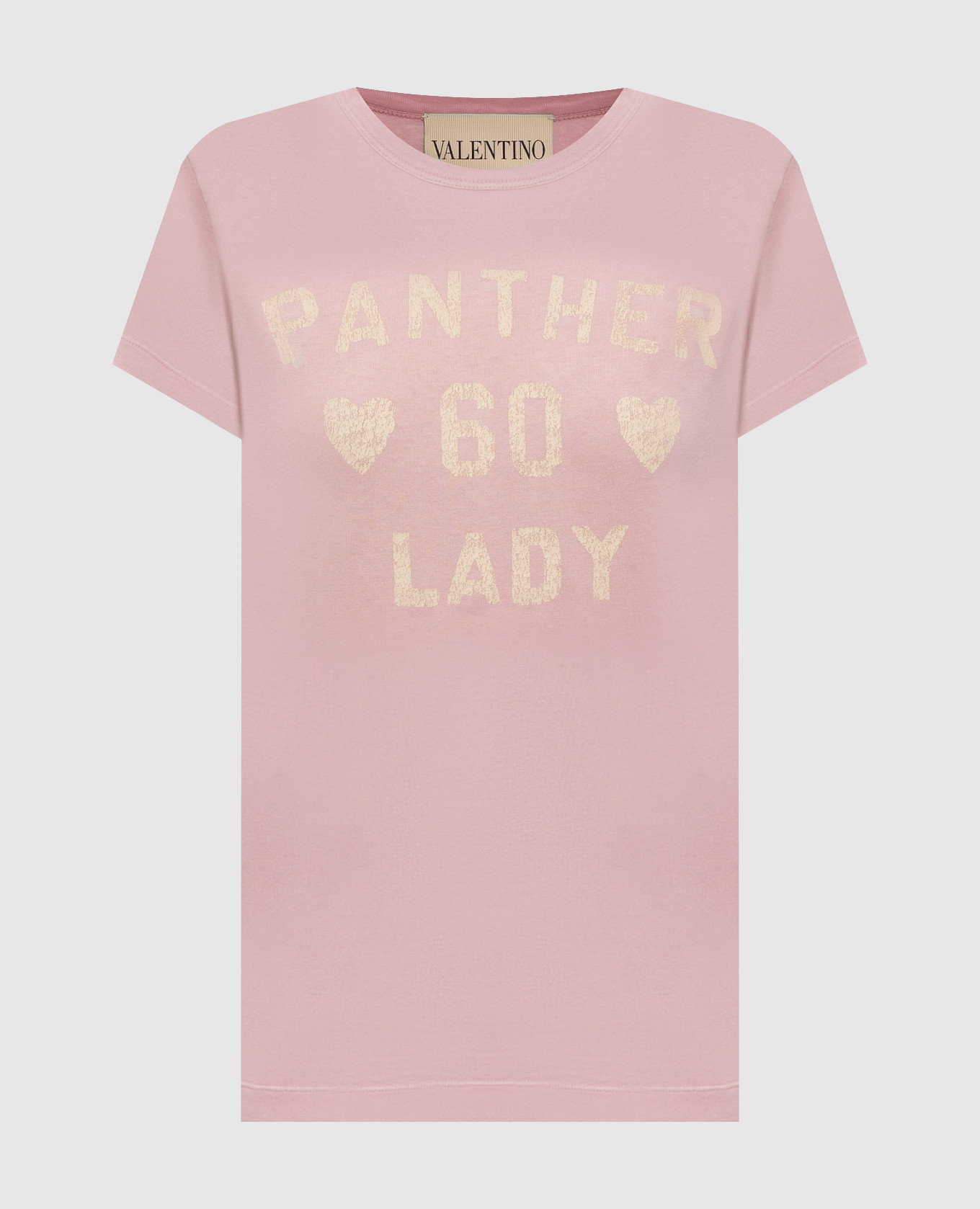 Розовая футболка Panther Lady с винтажным эффектом