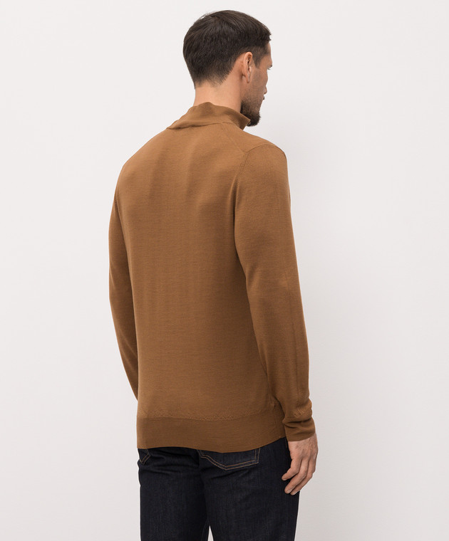 Canali Коричневий джемпер з вовни MK01149C0015 зображення 4
