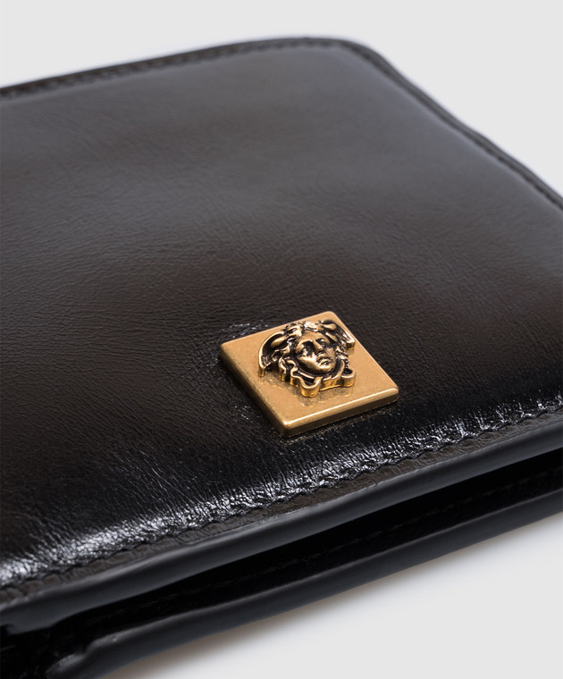 Versace Чорне шкіряне портмоне Severe DPU67371A18568 зображення 4